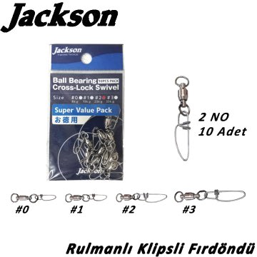 Jackson ''Rulmanlı Klipsli Fırdöndü'' No: 2