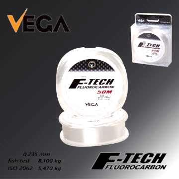 Vega F-Tech Fluorocarbon 50mt 0,235 mm Misina