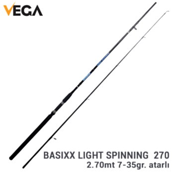 VEGA Basıxx Lıght Spınnıng 270 / 2,70mt 7-35gr atarlı spin kamış