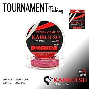TOURNAMENT fishing Power game pe KAIBUTSU Jigging Special X9 PE.0.8/MM0.14 KG9.0/LB.19