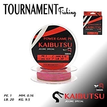 TOURNAMENT fishing Power game pe KAIBUTSU Jigging Special X9 PE.1 /MM0.16 KG9.5/LB.20