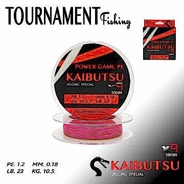 TOURNAMENT fishing Power game pe KAIBUTSU Jigging Special X9 PE.1.2 /MM0.18 KG10.5/LB.23