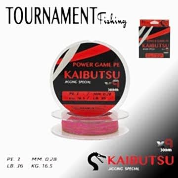 TOURNAMENT fishing Power game pe KAIBUTSU Jigging Special X9 PE. 3 /MM0.28 KG16.5/LB.36