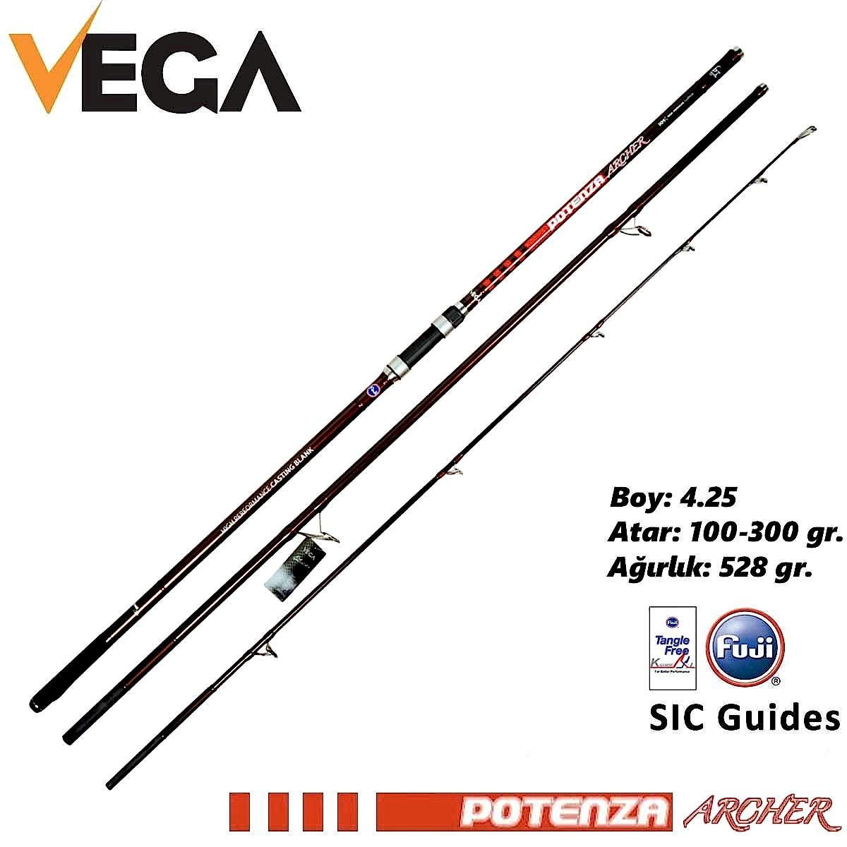 VEGA Potenza ARCHER Surf 4,25 mt 100-300 gr Olta Kamışı