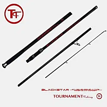 Tournament fishing BlackStar 4.20 Mt  IM7 Power blank concept 180-250gr atarlı 3 Parça Surf Olta Kamışı