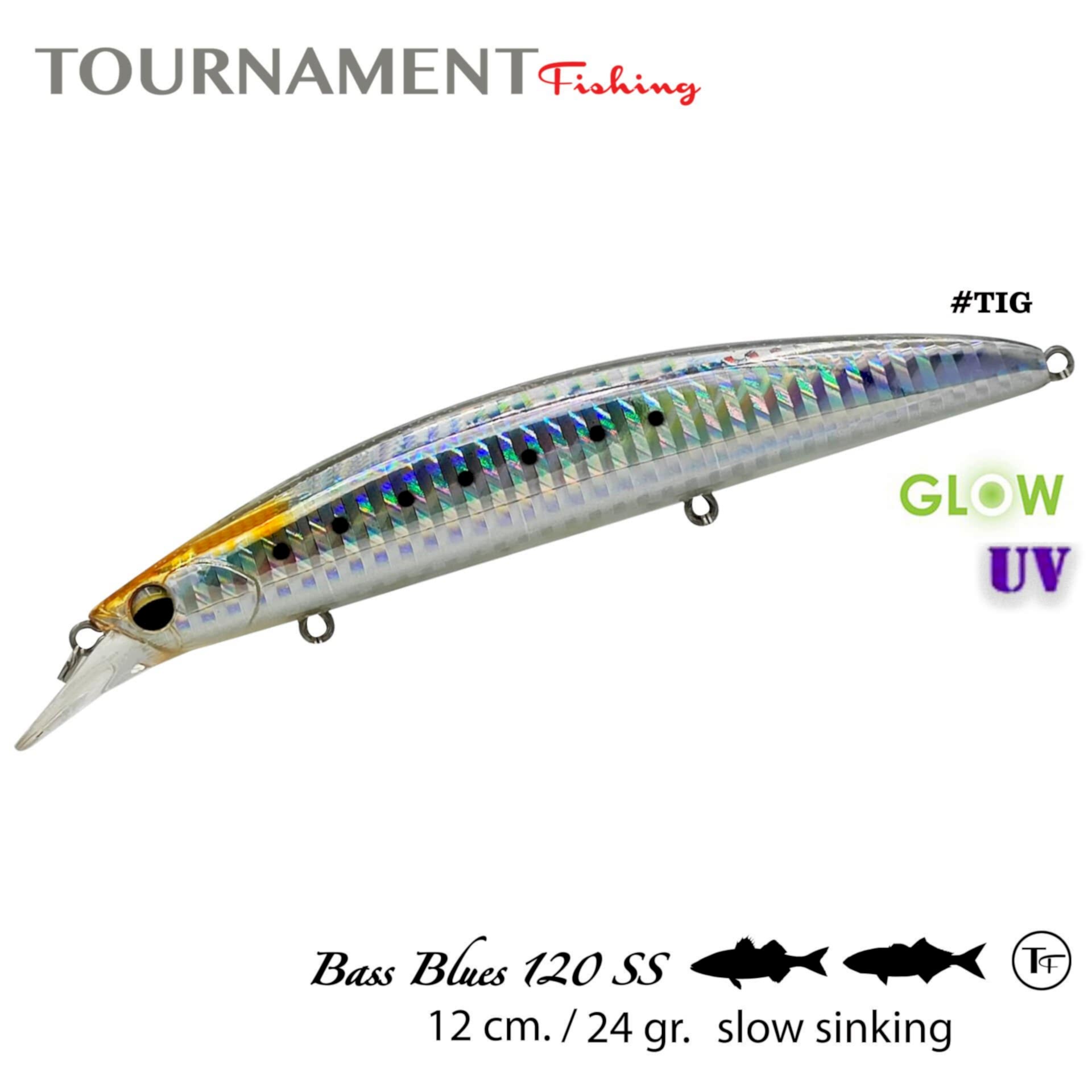 Tournament fishing Bassblues 120 SS 120 mm 24 gr #TIG