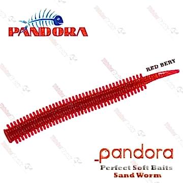 Pandora Perfect Soft Baits Sandworm 7 cm RED BERY