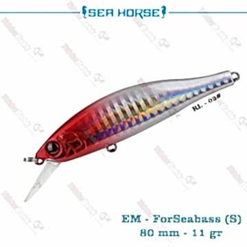 Sea Horse EM-ForSeabass 80S / 80mm 11gr Sınkıng Suni Yem # RL-03