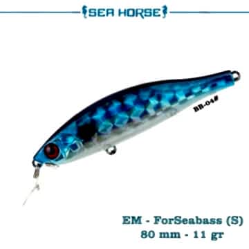 Sea Horse EM-ForSeabass 80S / 80mm 11gr Sınkıng Suni Yem # BB-04