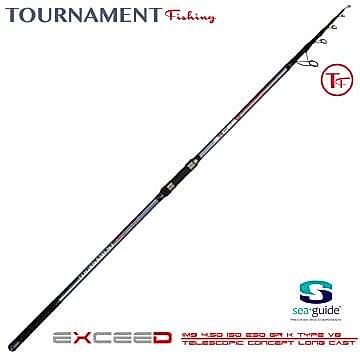 Tournament fishing Exceed 4.50Mt IM-9 Carbon K-Type Telescopic 100-250gr atarlı Surf Olta Kamışı