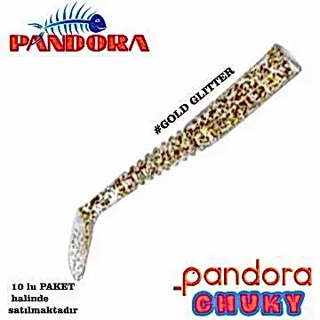 PANDORA CHUCKY-5 cm- GOLD GLITTER
