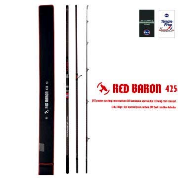 Tournament Fishing RED BARON 425 Mt  120-285gr atarlı FRT Tubular 3 Parça Surf Olta Kamışı